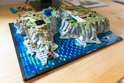 The base is done. I can’t wait to see what the diorama looks like with the castle on it.
