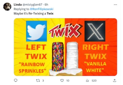 Twix a été proposé comme solution transitoire.