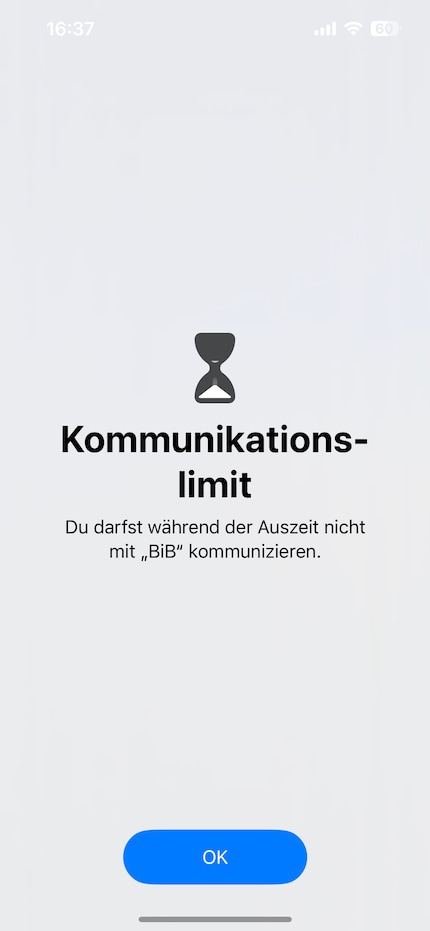 Si un numéro» interdit par «est tout de même appelé, ce message apparaît.