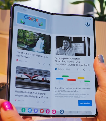 Le Samsung Galaxy Z Fold 5 a un écran de 7,6 pouces une fois déplié.