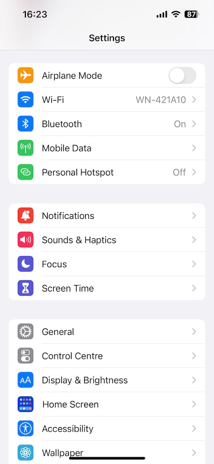 All important settings can be found under «Screen Time».