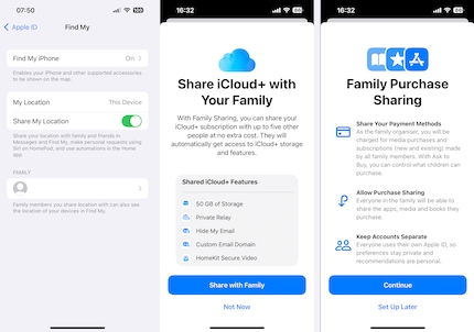 Sharing subscriptions saves money, sharing the location sometimes sucks.