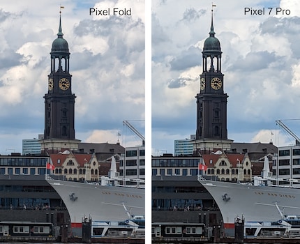 Le zoom ×5 en comparaison avec le Pixel 7 Pro.