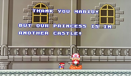 « Merci ! Mais notre princesse est dans un autre château. »