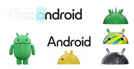 Google écrit désormais Android en gros et le robot prend un aspect 3D.