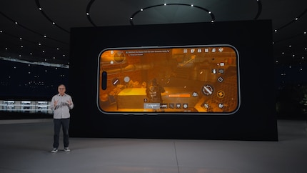 Grâce à la nouvelle puce A17 Pro, des jeux plus exigeants tournent sur l'iPhone 15 Pro.