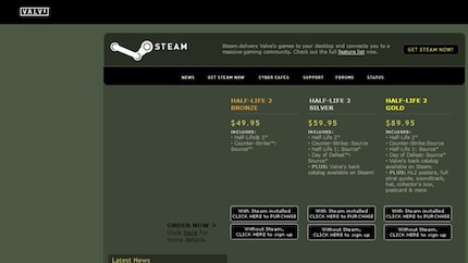 « Half-Life 2 » est le premier jeu disponible à l’achat sur Steam.