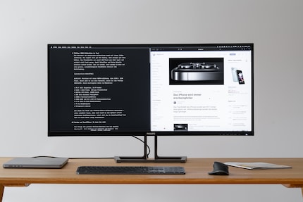 Ma disposition standard des fenêtres. Il y a beaucoup d’espace, mais je regarde toujours à droite ou à gauche.