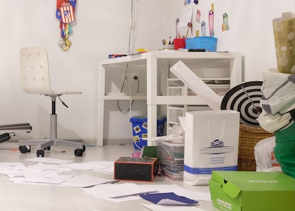 I’m writing off my child’s room for this week. That’s a mess for another time.