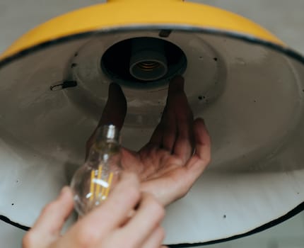 Quick to do and long overdue: our old light bulbs have been replaced with LEDs.