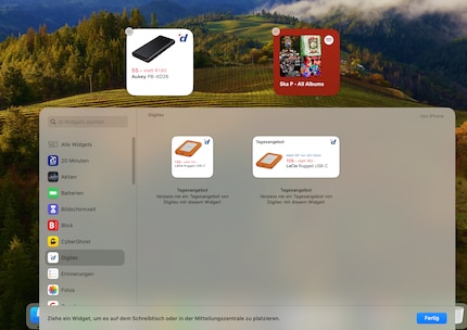Les widgets interactifs sont désormais disponibles sur le bureau.