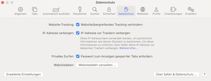 Safari verrouille les onglets privés avec un mot de passe, si vous le souhaitez.
