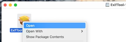Vous devez ouvrir l’installateur via le menu contextuel. 