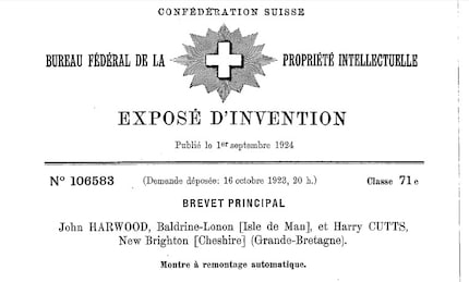 Harwood’s patent was issued in 1924.