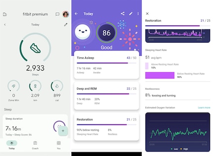 L’appli Fitbit est la centrale de santé sur le smartphone.