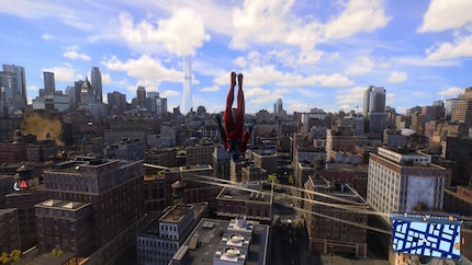 Se balancer dans New York n’est jamais ennuyeux.