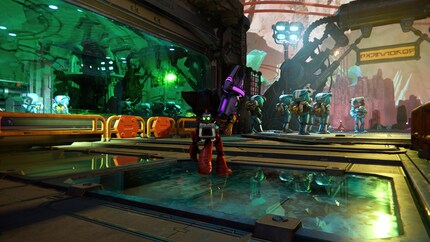 « Ratchet & Clank : Rift Apart » est rempli de surfaces réfléchissantes qui brillent par des reflets ray tracing.