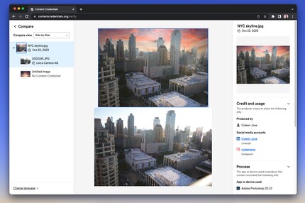 You can see that the original image from the camera looked different and the sky was added in post-processing.