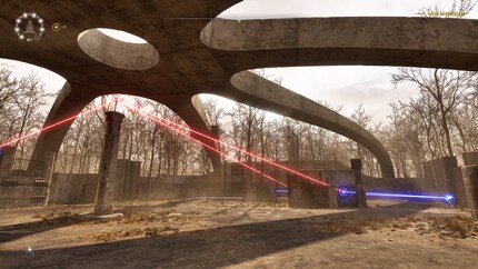 Un puzzle typique dans lequel les rayons lumineux sont déviés.