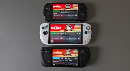 The Steam Deck’s display colours are the most muted of the bunch. The Ayaneo 2 and the Ayaneo KUN boast significantly richer contrasts.