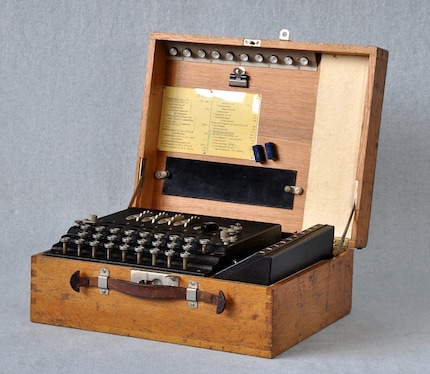Entre autres choses à voir au festival : la plus célèbre machine de chiffrement historique Enigma.