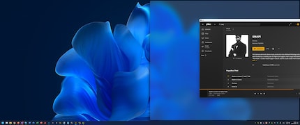 Dès que vous déplacez la fenêtre vers le bord, Windows vous donne un aperçu de sa future position.