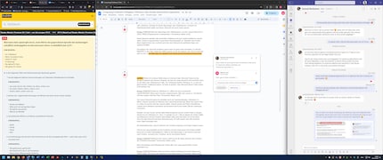 J’utilise généralement cette mise en page pour écrire.