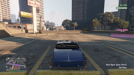 Responsable de la plupart des délits de fuite d’automobilistes distrait·es : la ligne violette sur la mini-carte de « Grand Theft Auto V ».