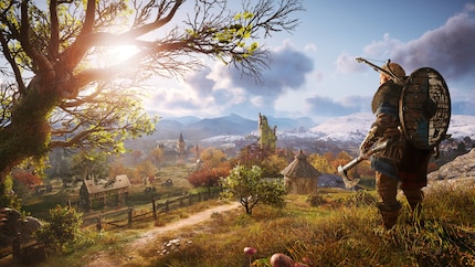 L’Angleterre dans « Assassin’s Creed Valhalla » est trop vaste pour qu’un oiseau puisse voir tout l’univers du jeu.