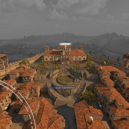 La vue de l'éclaireur Animus : l'environnement du jeu modélisé en temps réel.