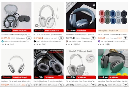 Dans les boutiques des commerçants d'Extrême-Orient, vous trouverez d'innombrables imitations des AirPods Max.