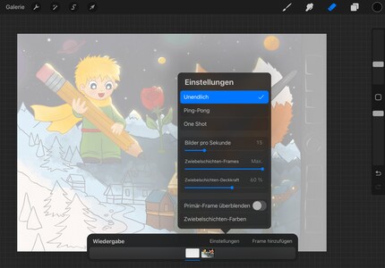 A similar style to the flipbook is already available in the first Procreate app with the Animation Assistant.