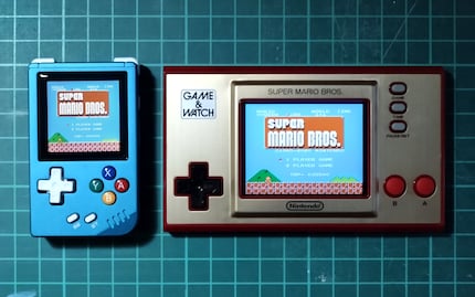 Anbernic RG Nano and Nintendo Game & Watch: Super Mario Bros.