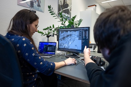 Denise, Pierre and Jan are working on racing game Ultimate Godspeed and currently meet once a week at the Swiss Game Hub in Zurich.