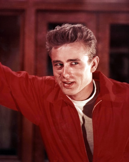 James Dean in his role as difficult teen Jim Stark in 1955.