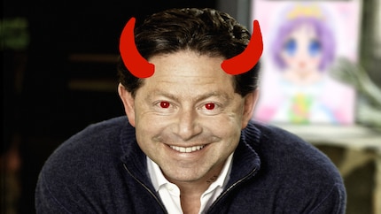 Un mème populaire, qui a mis Kotick en colère, montre le PDG comme un diable personnifié.