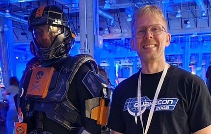 He did show up at Quakecon, but he didn’t bring along a game of his own.