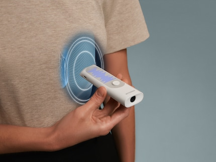 Le BeamO peut également écouter la respiration - comme un stéthoscope.