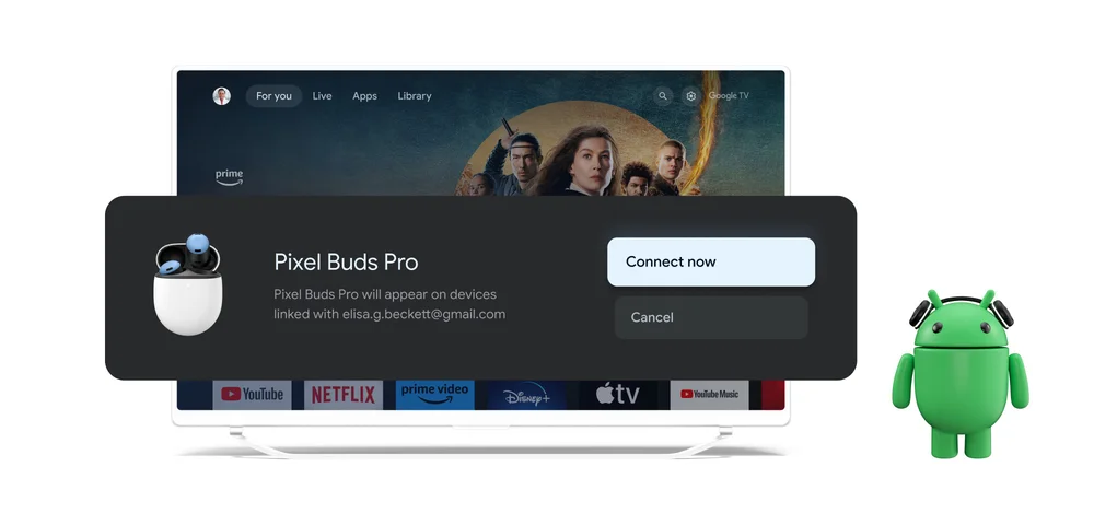 Fast Pair will soon be able to quickly connect televisions and headphones.