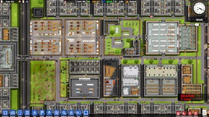 Les différences graphiques de «Prison Architect»...