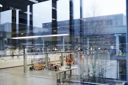 La fabrication de cellules photovoltaïques à Bitterfeld.