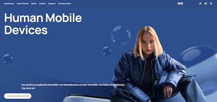 Le nouveau site web de HMD.