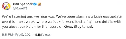 Image: Phil Spencer / X