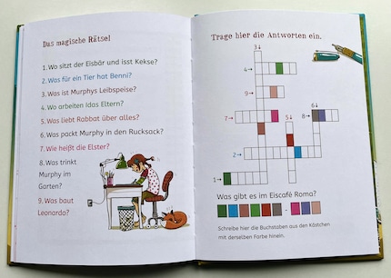 At the end of the book, the little bookworms can check whether they've also learnt the content from all the reading.