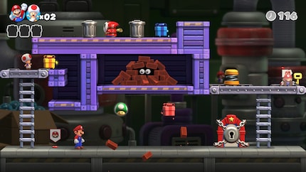 Toad (en haut à gauche de l’image) semble petit, mais il est trop grand pour ce passage. C’est une blague ?