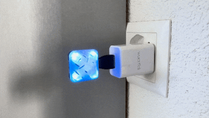 Une lumière pulsée signifie un échange d’air important.