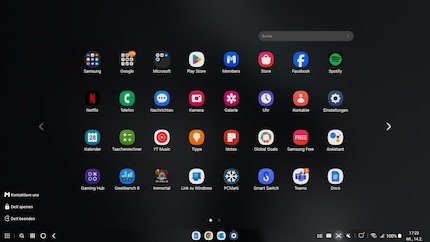 All the apps from the smartphone on a large screen.