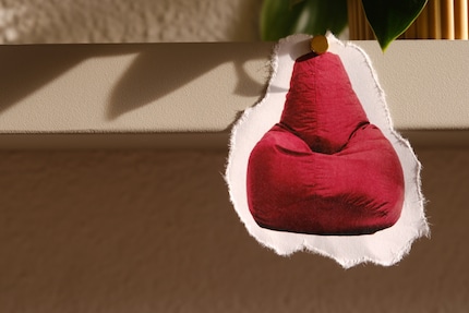 Begging to be crumpled up: the Sacco seat is a style-defining, flexible piece of furniture.
