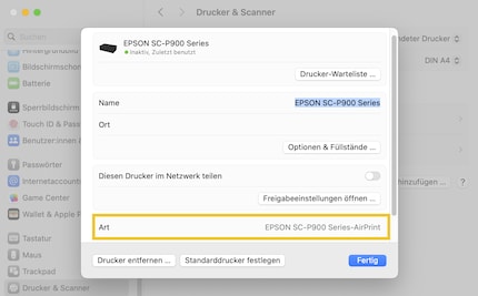 Attention, erreur ! Si vous voyez « AirPrint » dans le nom de l’imprimante, réinstallez-la.