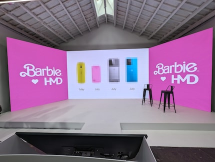 Quatre nouveaux appareils mobiles de HMD arriveront dans les prochains mois, dont un Barbie Phone rose en juillet.